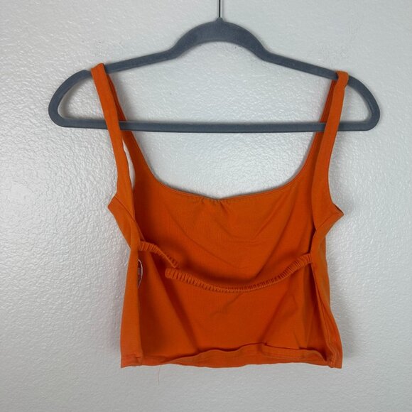 Reformation Cairo Knit Top S Citrus Summer Vacation Festival Stretch Vibrant - Picture 5 of 7